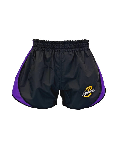 Blegend Boxing Shorts Powerhouse Black Purple — fight gear in Phuket (Chalong) | MMAGuy