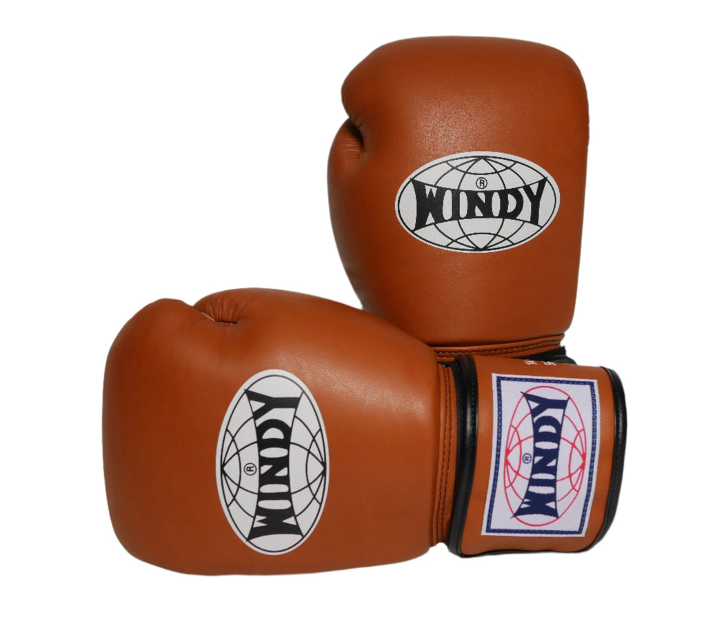 Windy Boxing Gloves Velcro Brown *Limited Edition* — view 2, fight gear Phuket | MMAGuy