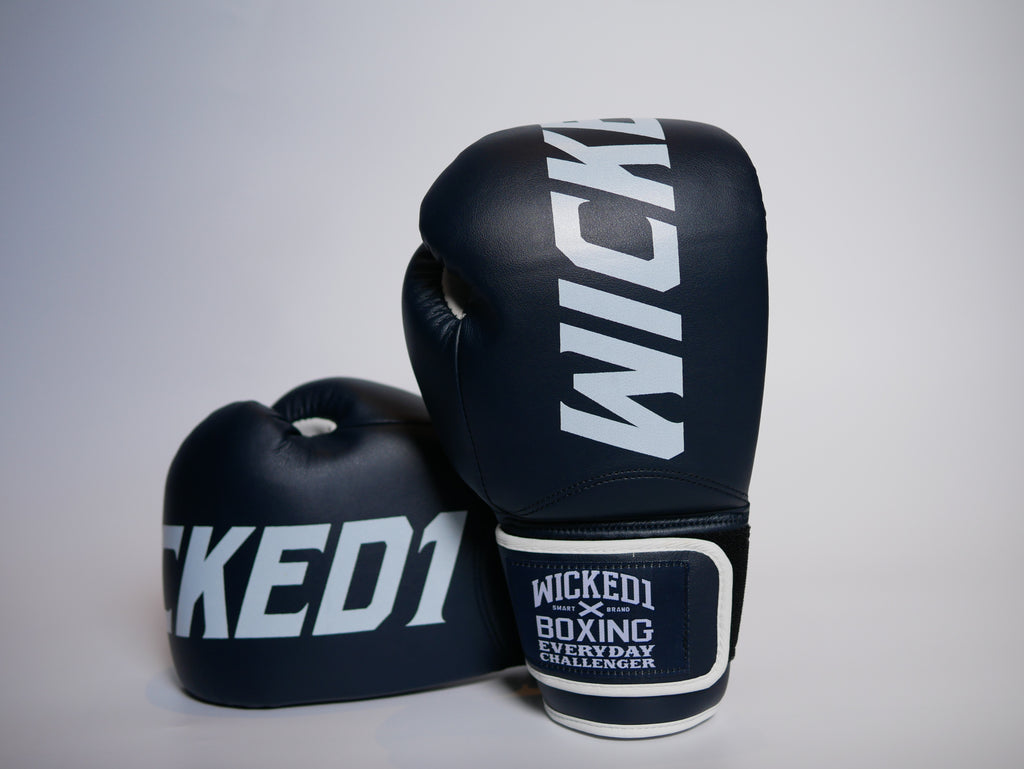 Wicked1 Training Gloves (PU) Navy/White — view 5, fight gear Phuket | MMAGuy