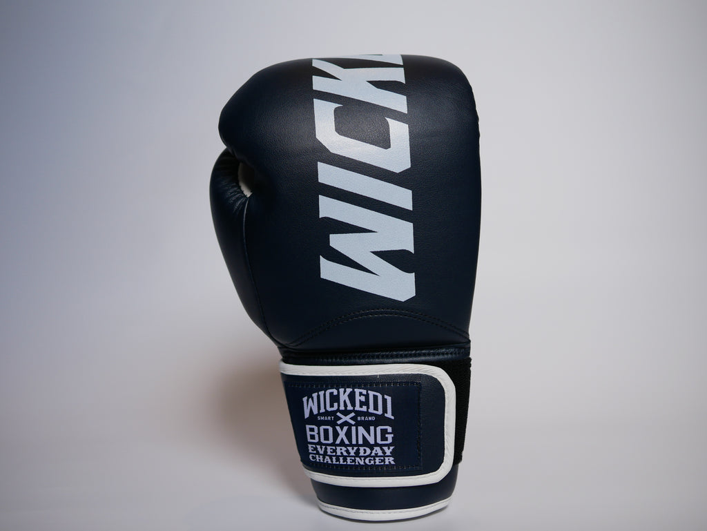 Wicked1 Training Gloves (PU) Navy/White — view 4, fight gear Phuket | MMAGuy