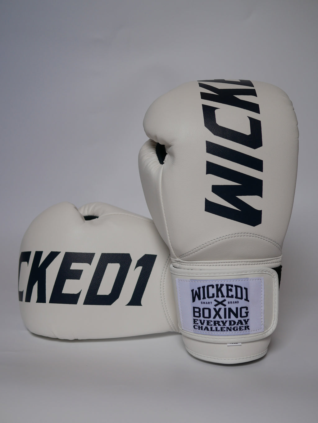 Wicked1 Training Gloves (PU) White/Navy — view 4, fight gear Phuket | MMAGuy