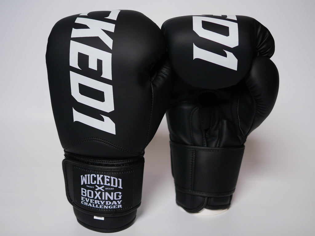 Wicked1 Training Gloves (PU) Black/White — fight gear in Phuket (Chalong) | MMAGuy