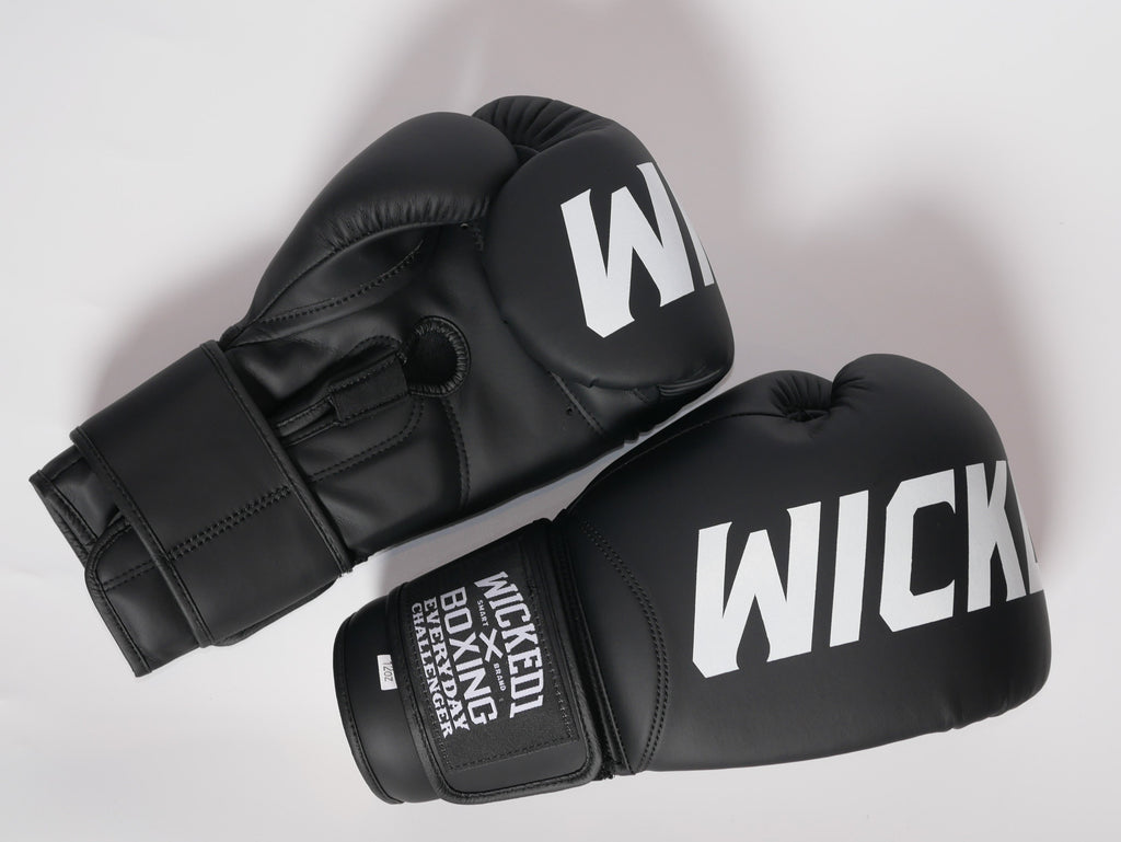 Wicked1 Training Gloves (PU) Black/White — view 2, fight gear Phuket | MMAGuy