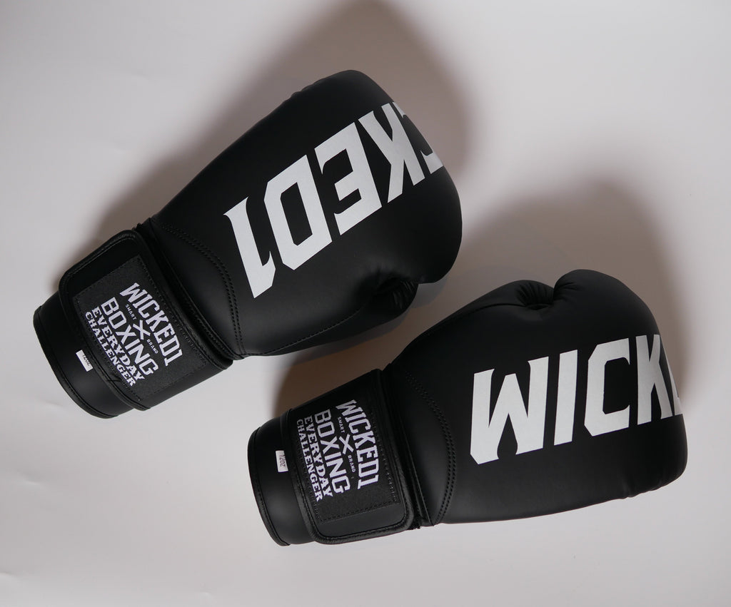 Wicked1 Training Gloves (PU) Black/White — view 4, fight gear Phuket | MMAGuy