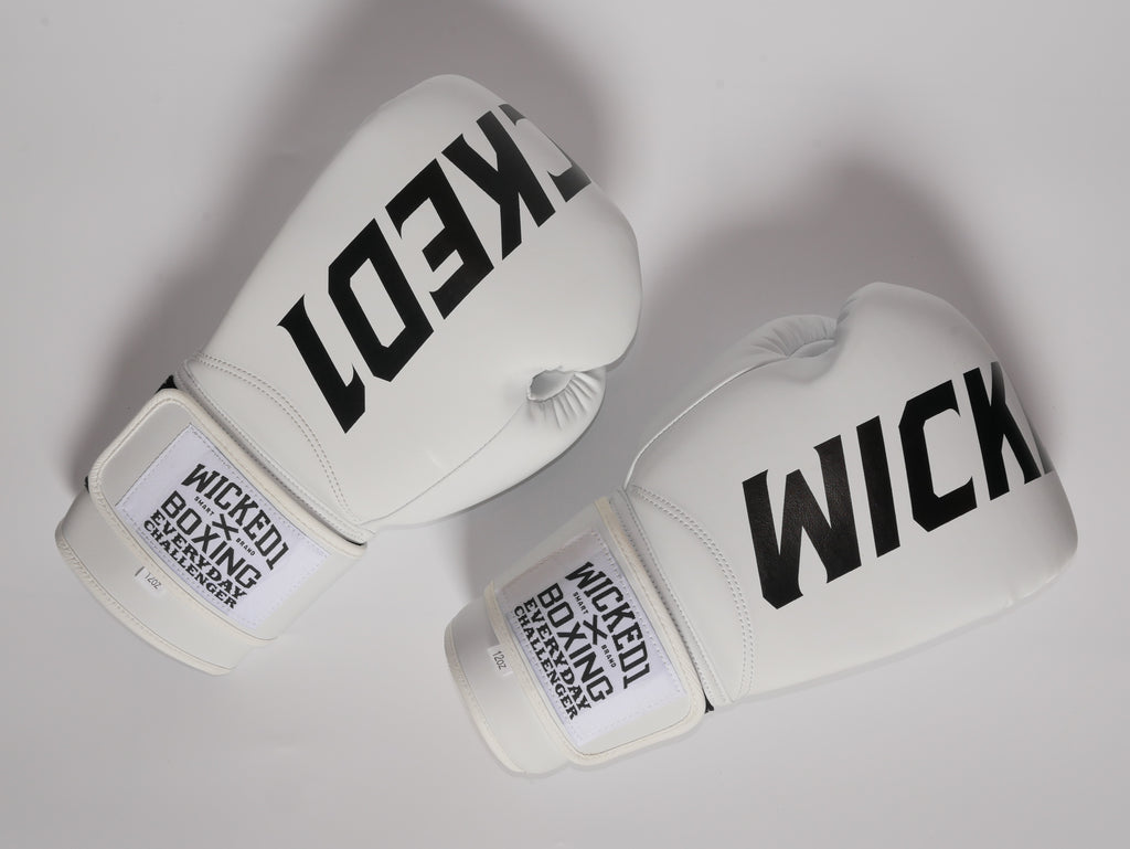 Wicked1 Training Gloves (PU) White/Black — view 4, fight gear Phuket | MMAGuy