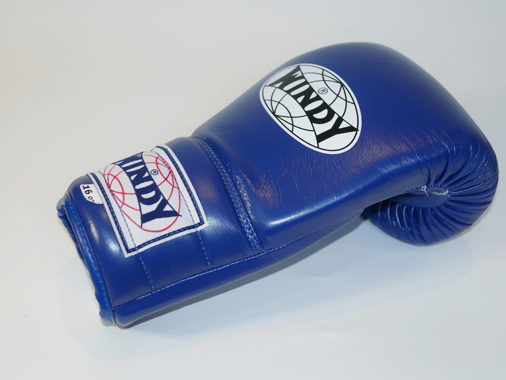 Windy Boxing Gloves Lace up Dark Blue — view 3, fight gear Phuket | MMAGuy