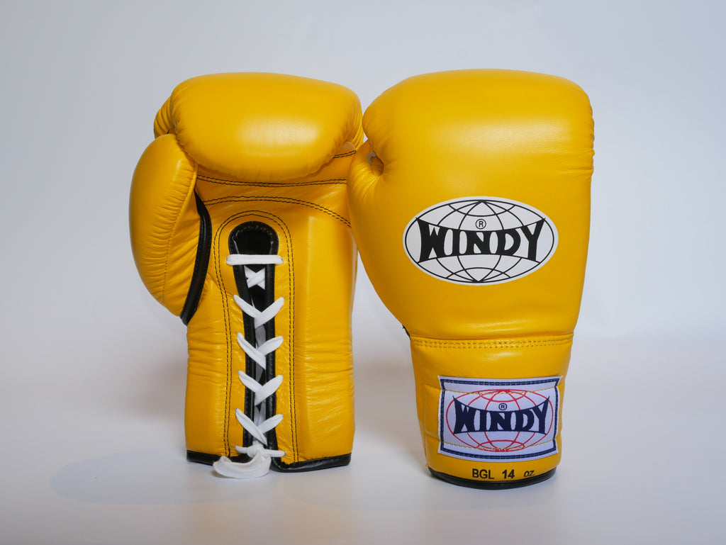 Windy Boxing Gloves Lace up Yellow