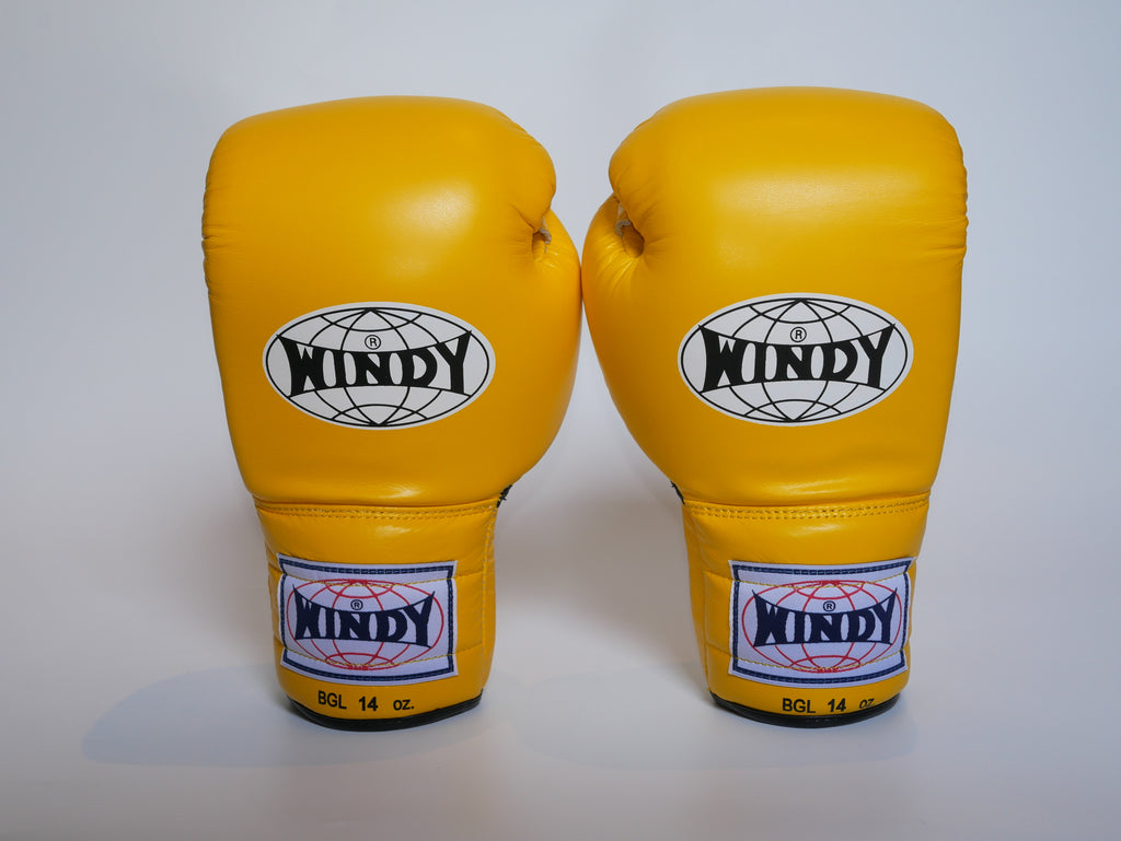 Windy Boxing Gloves Lace up Yellow