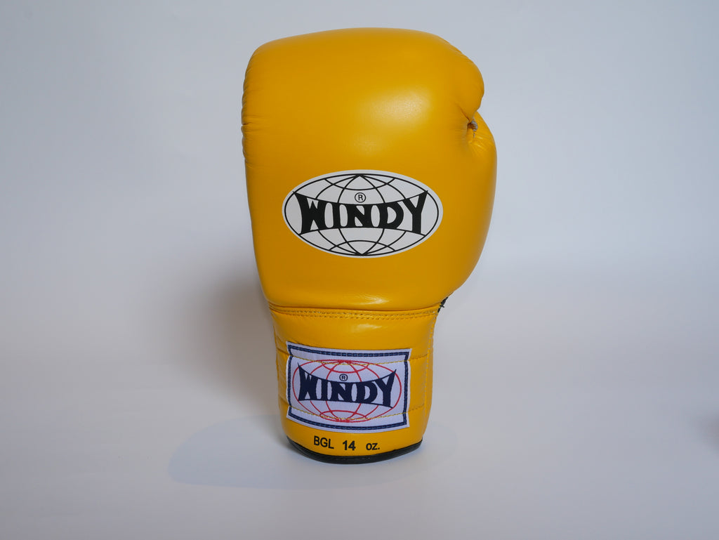 Windy Boxing Gloves Lace up Yellow