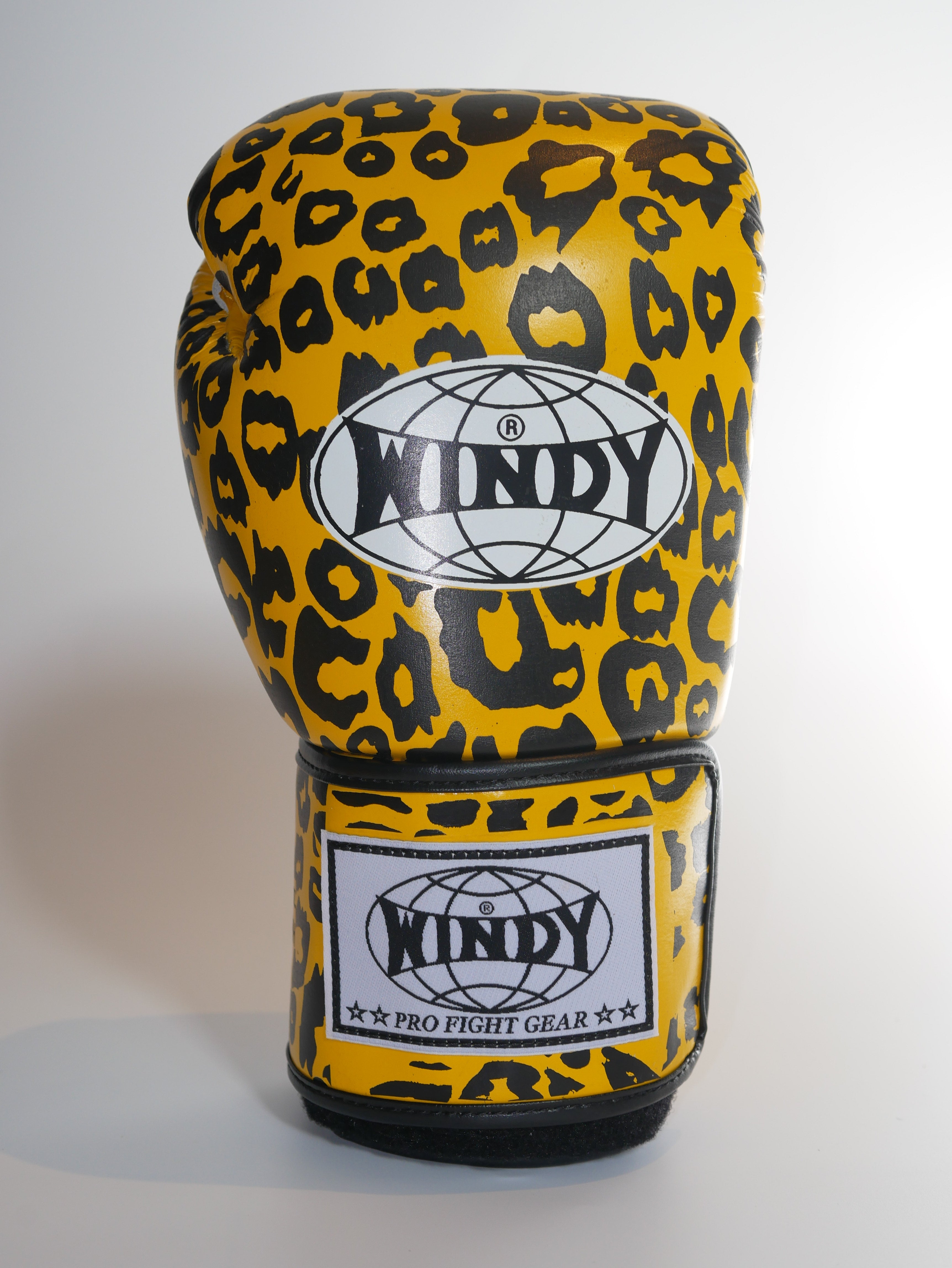 Windy Boxing Gloves Velcro Leopard *Limited Edition* — view 4, fight gear Phuket | MMAGuy