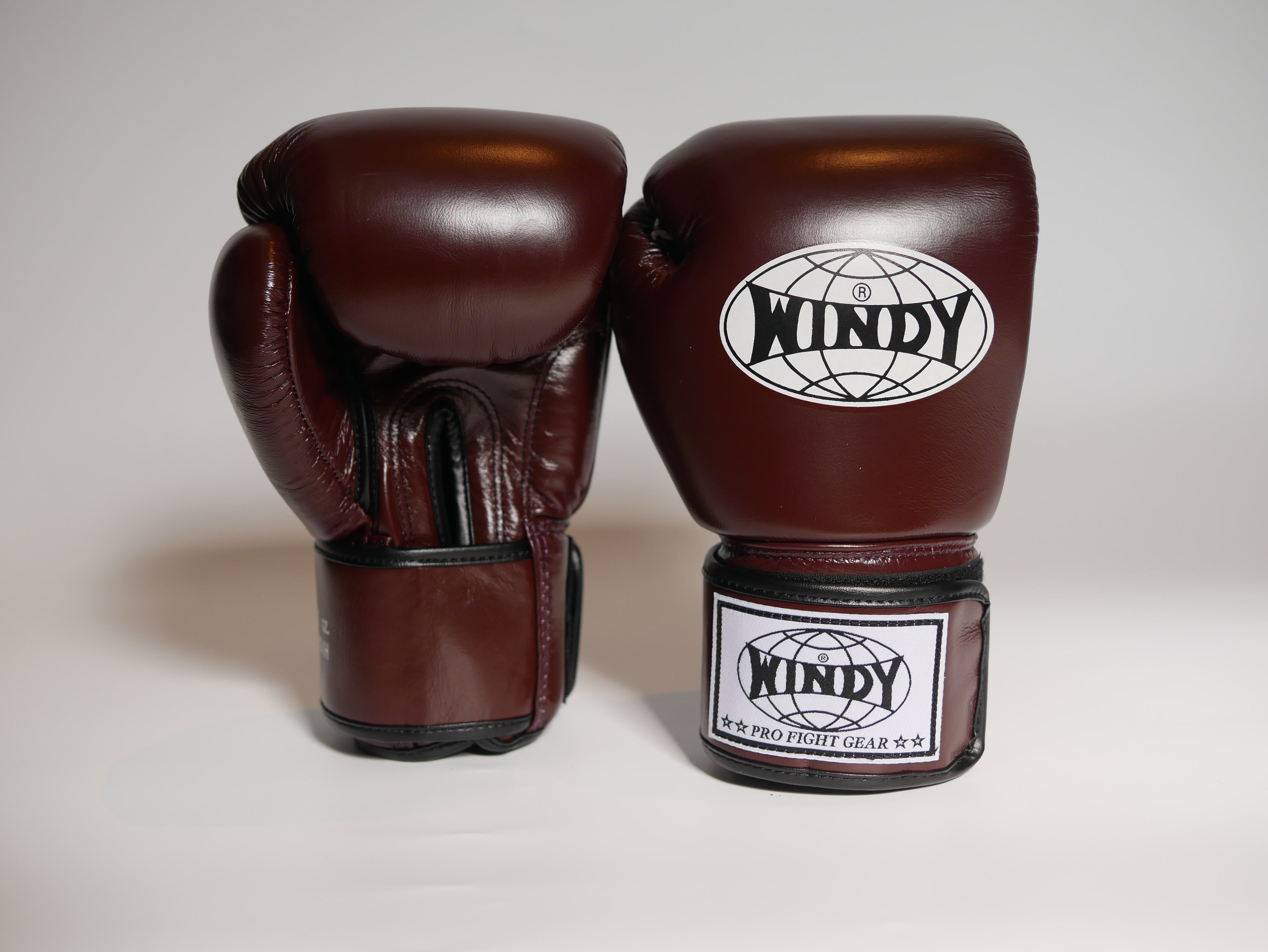 Windy Boxing Gloves Velcro Red Maroon — fight gear in Phuket (Chalong) | MMAGuy