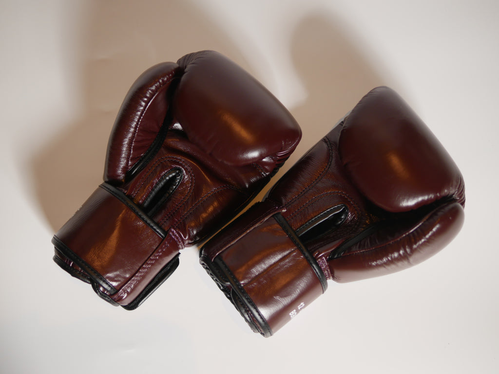 Windy Boxing Gloves Velcro Red Maroon — view 3, fight gear Phuket | MMAGuy