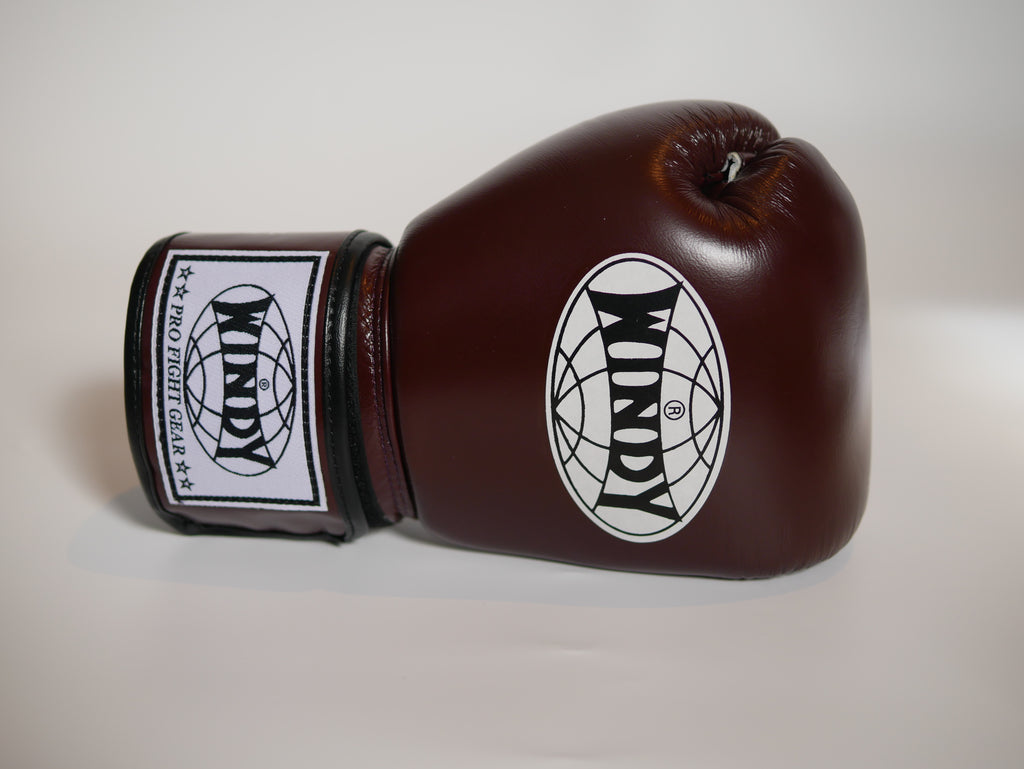 Windy Boxing Gloves Velcro Red Maroon — view 5, fight gear Phuket | MMAGuy