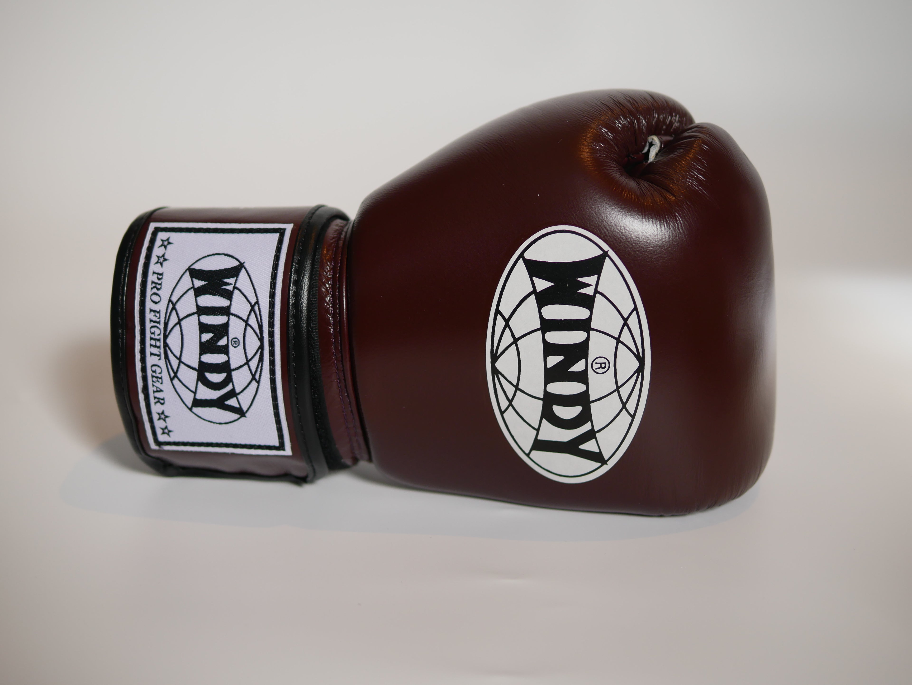 Windy Boxing Gloves Velcro Red Maroon — view 5, fight gear Phuket | MMAGuy