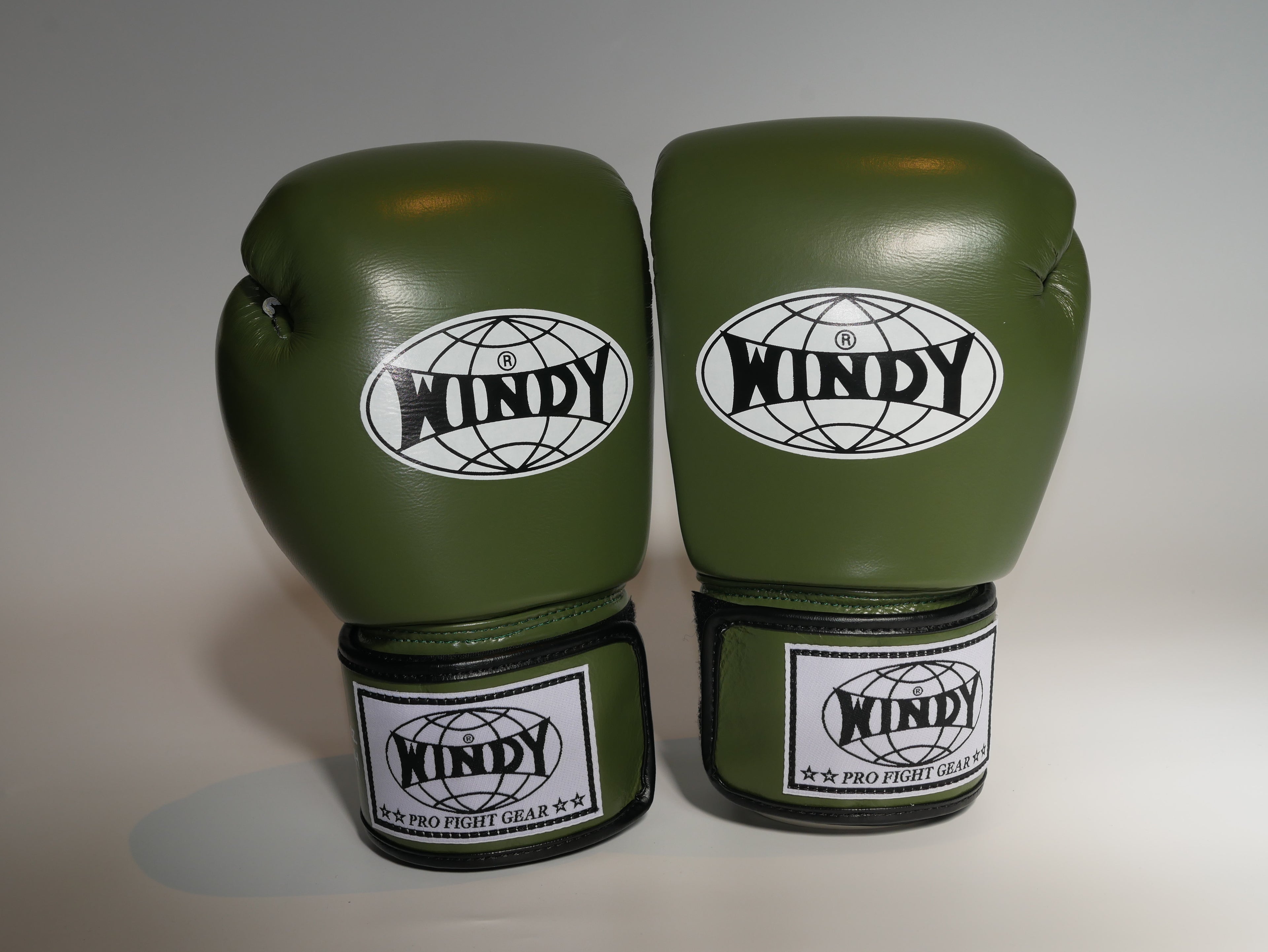 Windy Boxing Gloves Velcro Olive — view 2, fight gear Phuket | MMAGuy