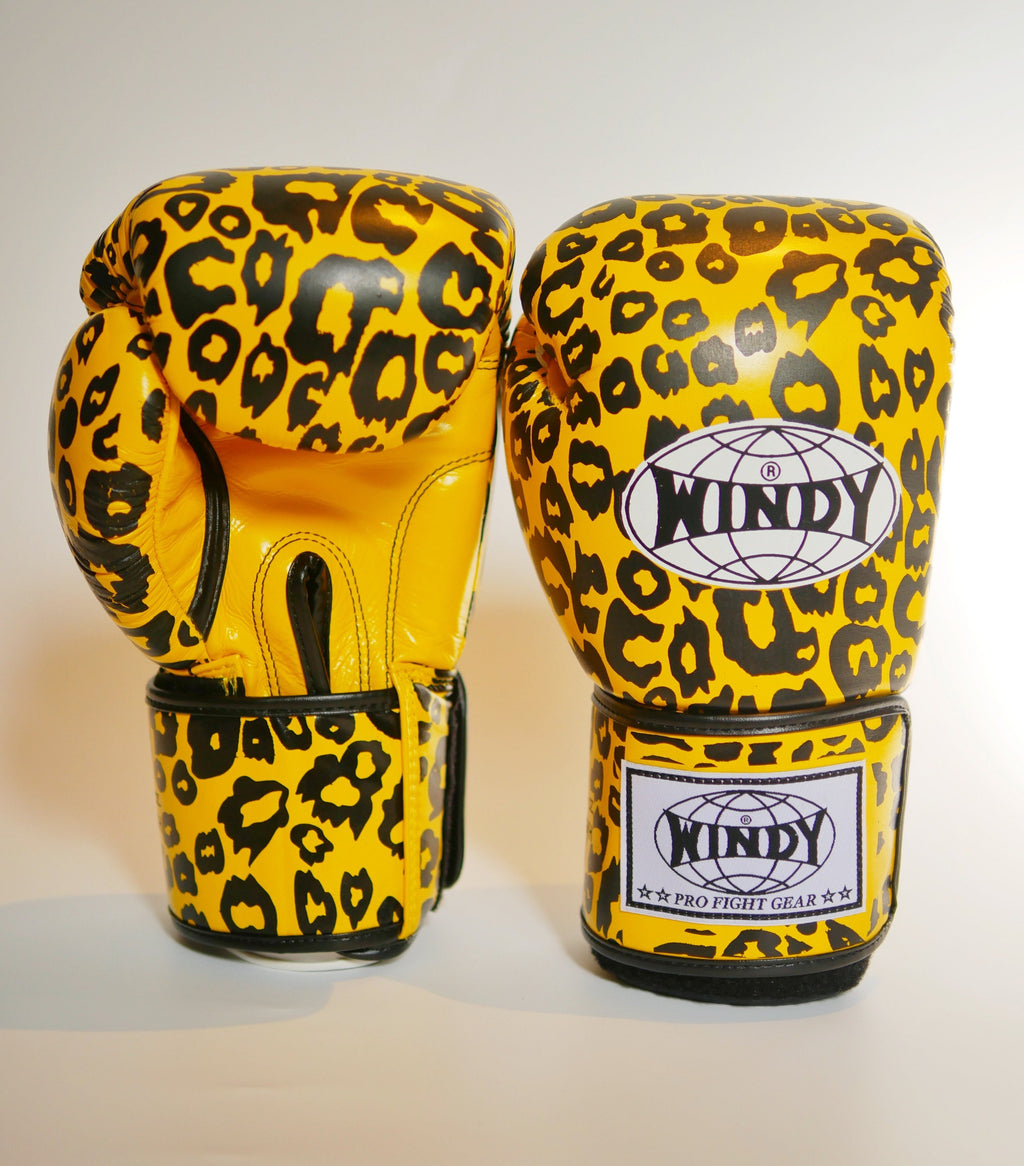 Windy Boxing Gloves Velcro Leopard *Limited Edition* — fight gear in Phuket (Chalong) | MMAGuy