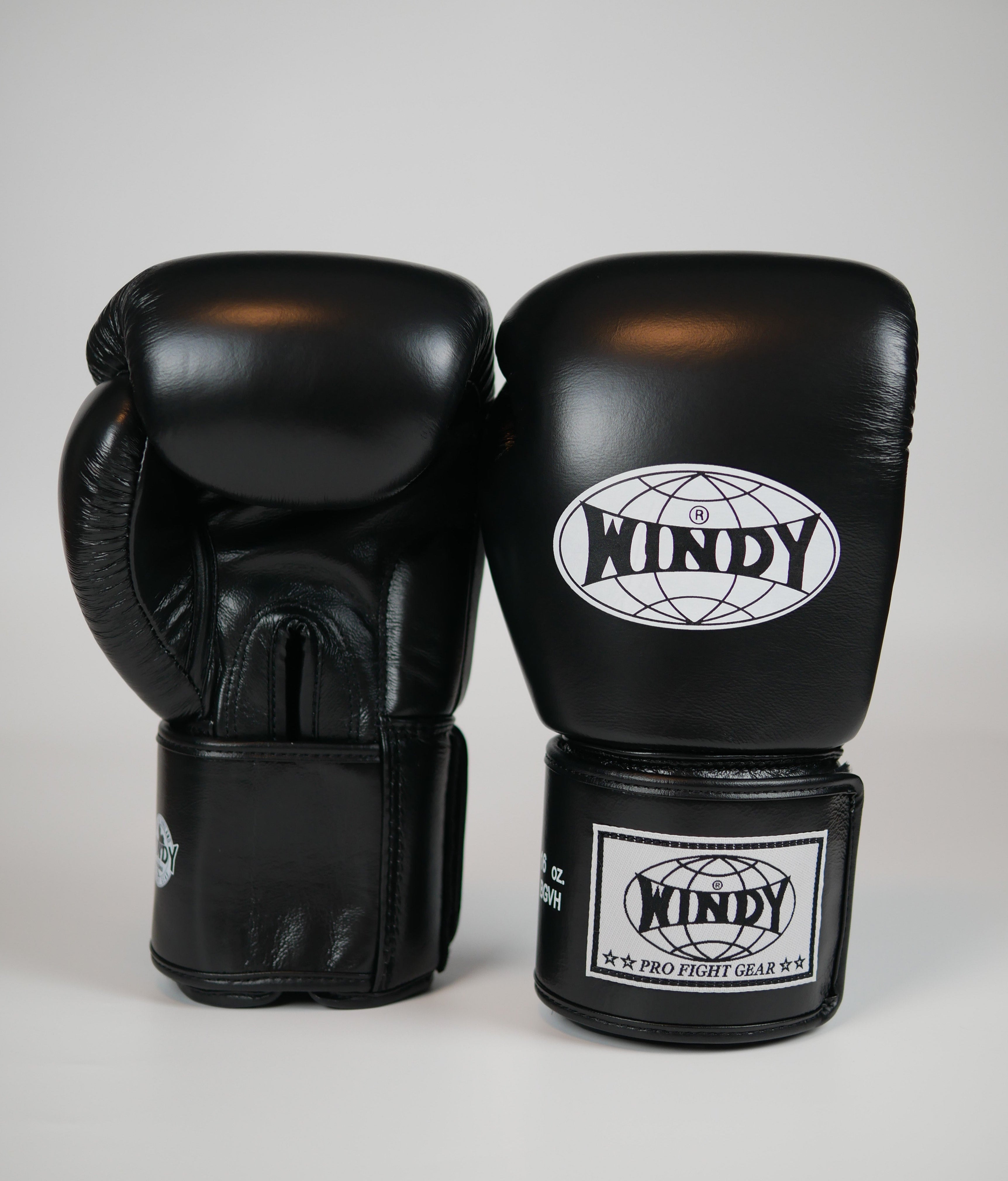 Windy Boxing Gloves Velcro Black — fight gear in Phuket (Chalong) | MMAGuy
