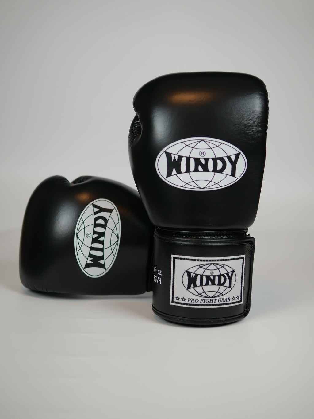 Windy Boxing Gloves Velcro Black — view 3, fight gear Phuket | MMAGuy