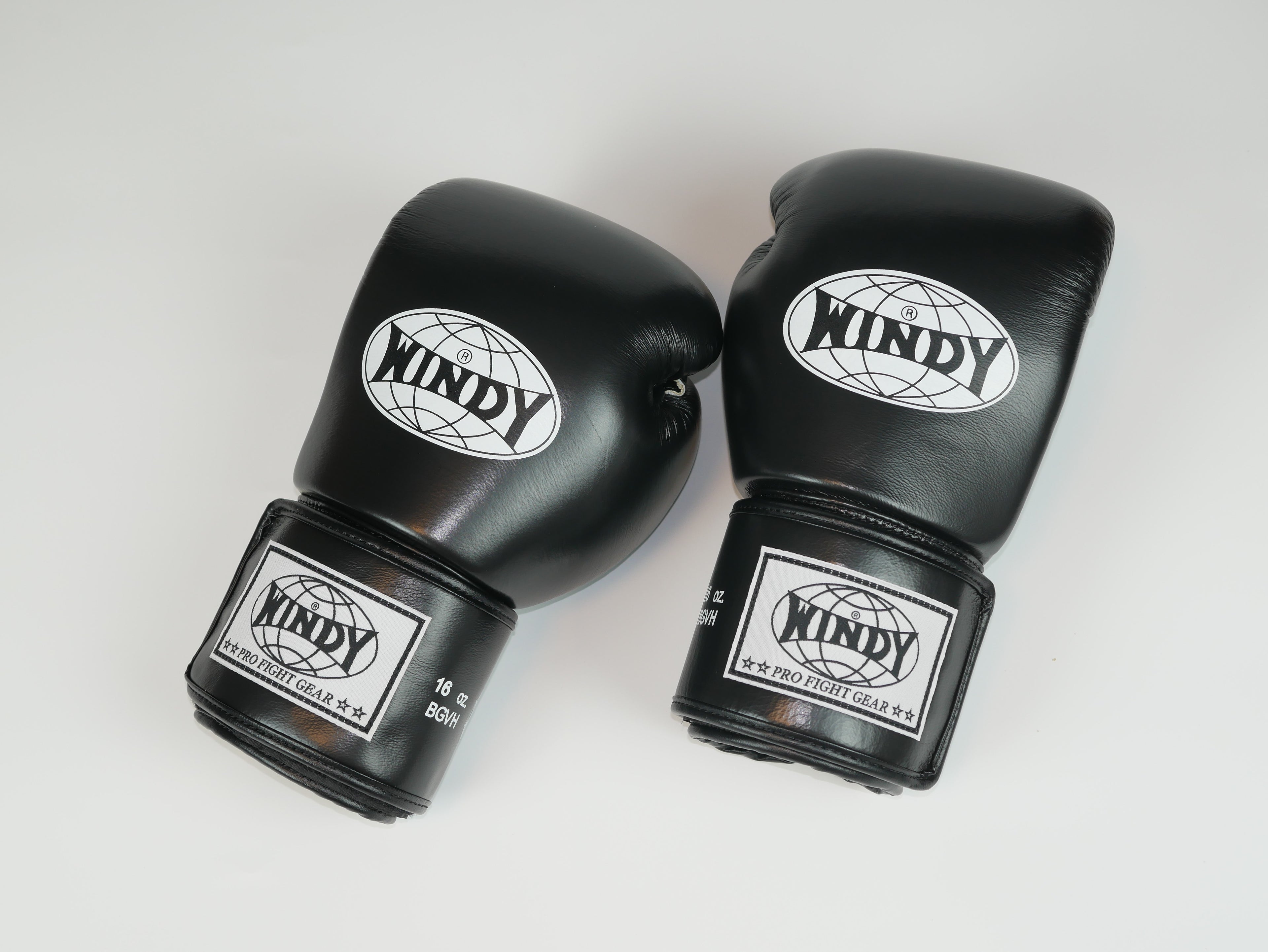 Windy Boxing Gloves Velcro Black — view 2, fight gear Phuket | MMAGuy