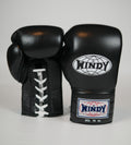 Windy Boxing Gloves Lace up Black — fight gear in Phuket (Chalong) | MMAGuy