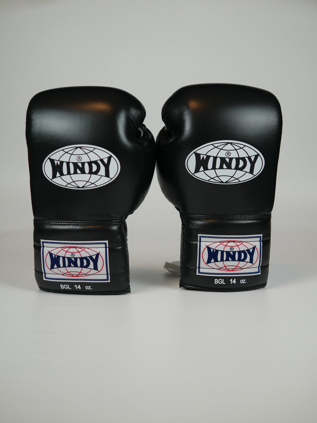 Windy Boxing Gloves Lace up Black — view 3, fight gear Phuket | MMAGuy