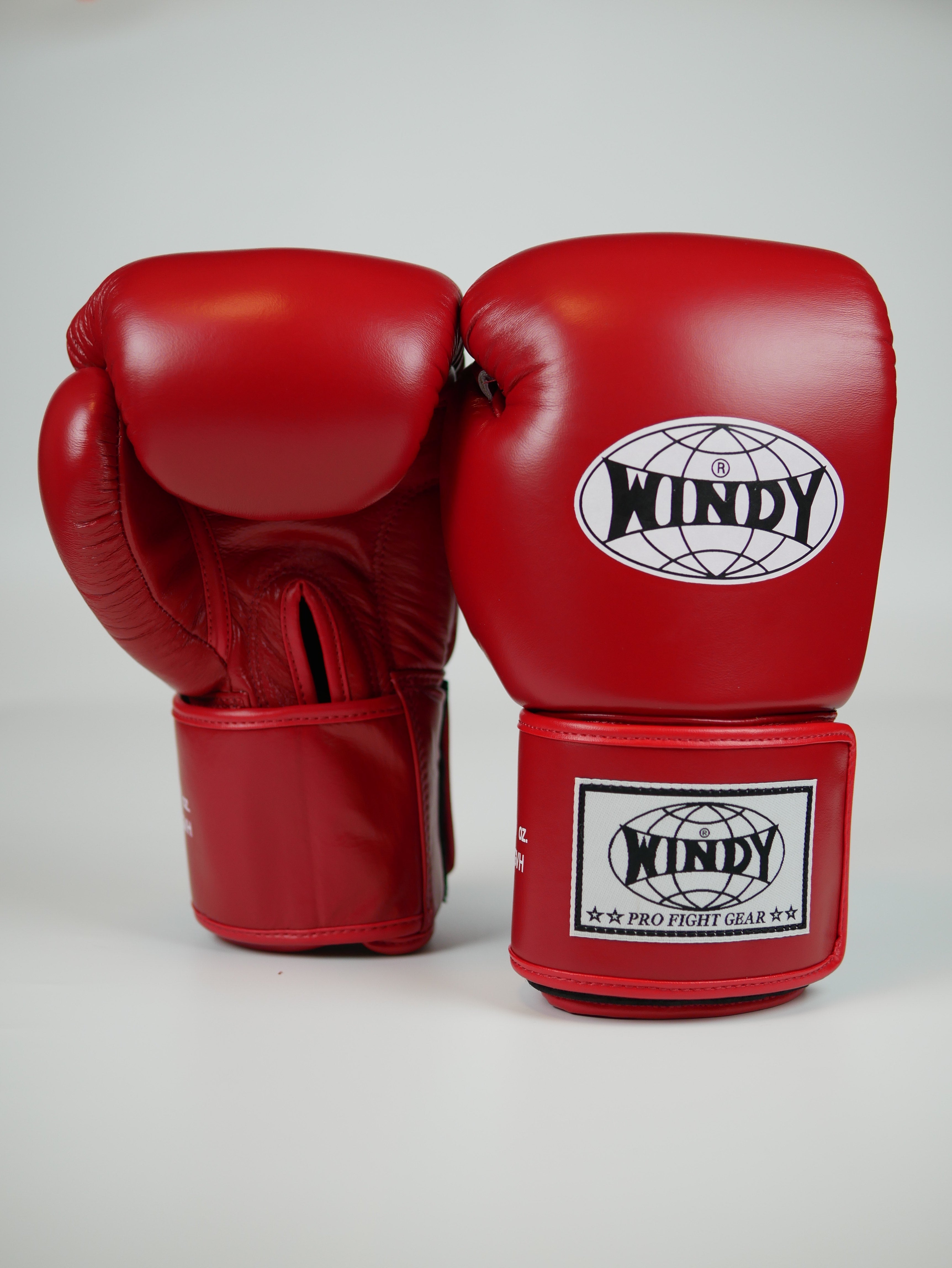 Windy Boxing Gloves Velcro Red — fight gear in Phuket (Chalong) | MMAGuy
