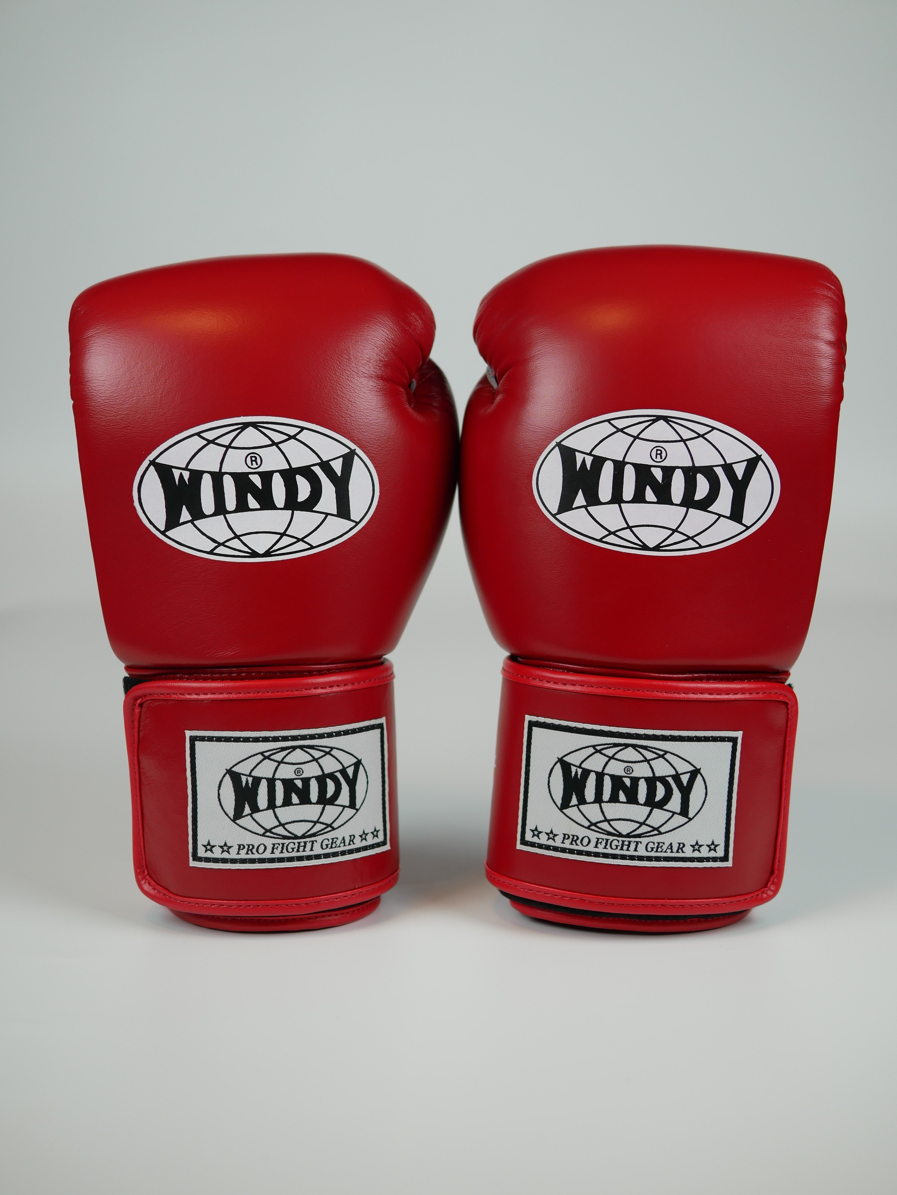 Windy Boxing Gloves Velcro Red — view 3, fight gear Phuket | MMAGuy