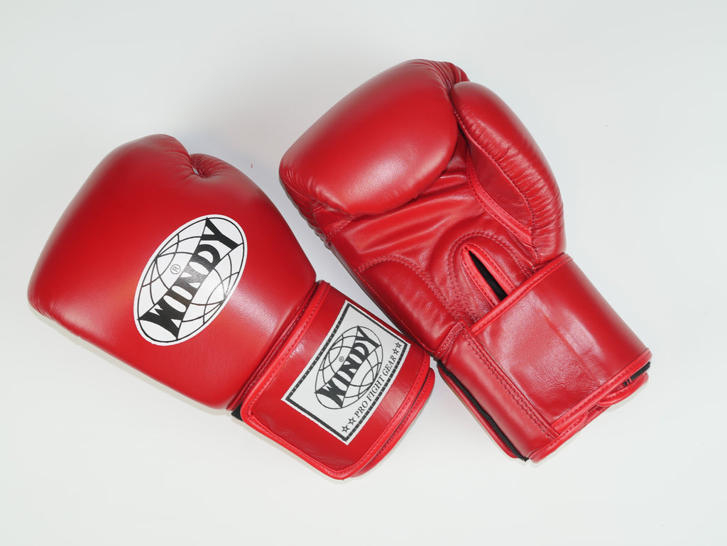 Windy Boxing Gloves Velcro Red — view 4, fight gear Phuket | MMAGuy