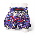 Raja Muay Thai Shorts — Purple Serpent Logo (RK-8) — MMAGuy fight gear Phuket