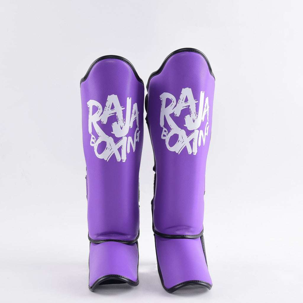 Raja Shin Guards — Lightweight V4 Purple — MMAGuy fight gear Phuket