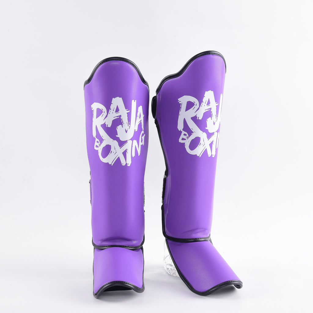 Raja Shin Guards — Lightweight V4 Purple — MMAGuy fight gear Phuket