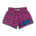Raja Muay Thai Shorts — Pink Leopard Print — MMAGuy fight gear Phuket
