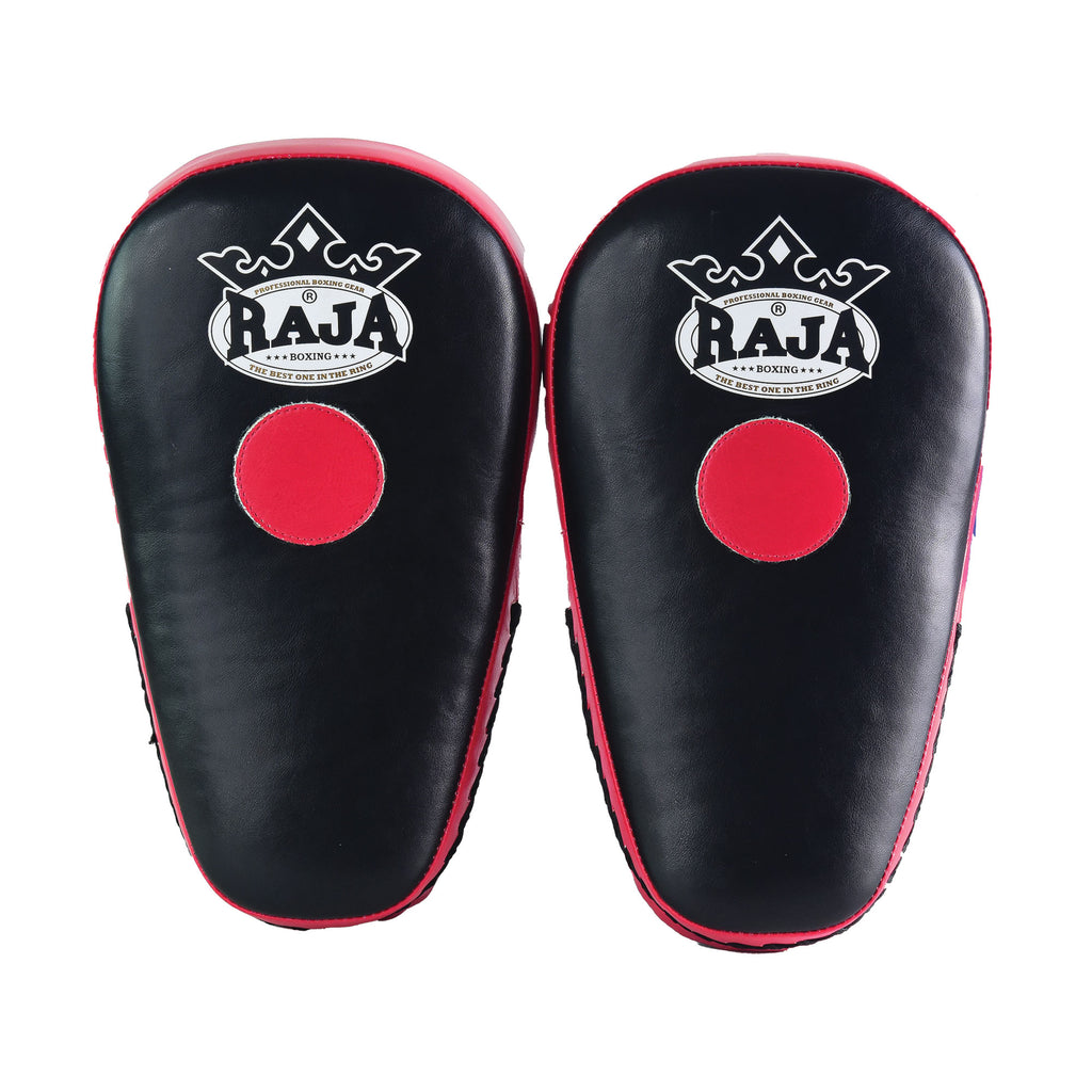 Raja Punch Mitts — Open Finger Black/RED (RPM-7A) — MMAGuy fight gear Phuket