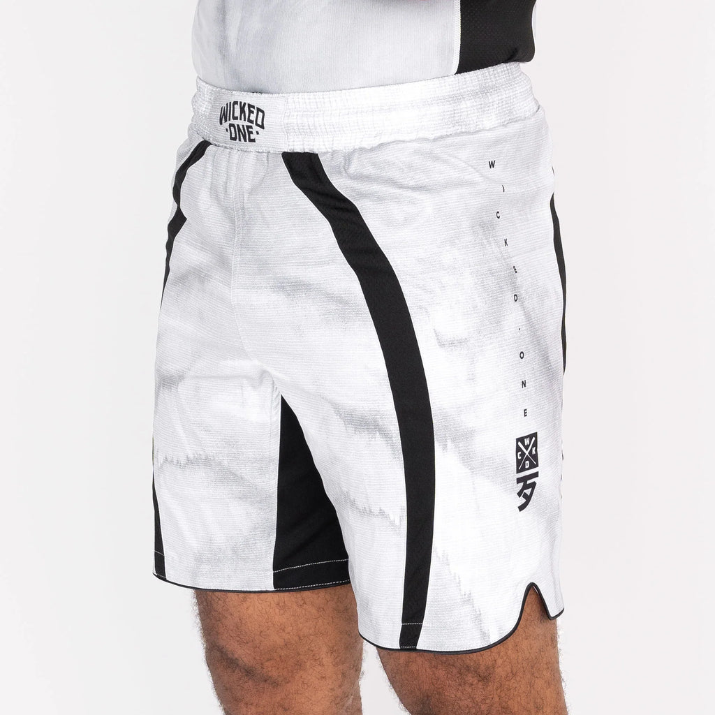 Wicked1 MMA SHORT EAGER CONTEST WHITE