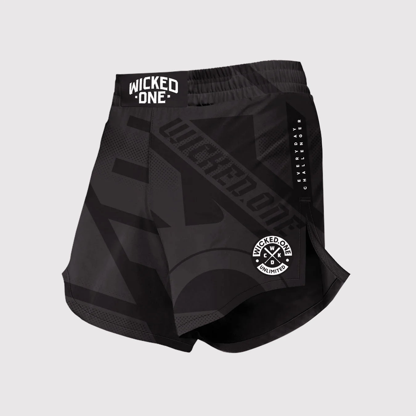 Wicked1 MMA SHORTS ELEMENT OUTSIDERZ BLACK