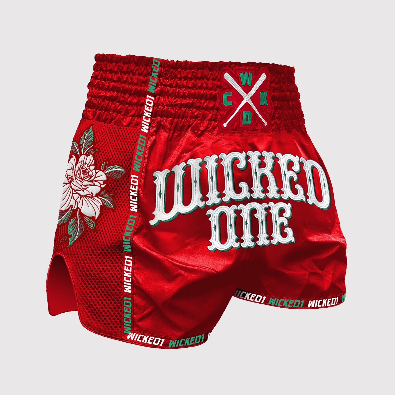 Wicked1 MUAY THAI SHORT BANDIDO RED