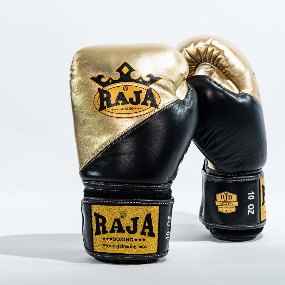 Raja Boxing Gloves — Air 2 Gold (RJB-S1A-GOLD) — MMAGuy fight gear Phuket
