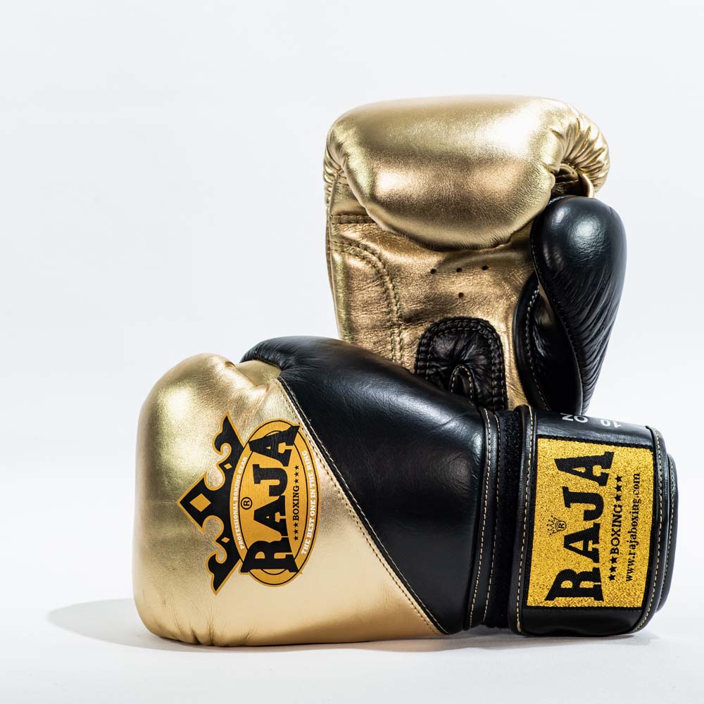 Raja Boxing Gloves — Air 2 Gold (RJB-S1A-GOLD) — MMAGuy fight gear Phuket