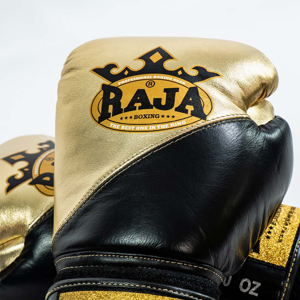 Raja Boxing Gloves — Air 2 Gold (RJB-S1A-GOLD) — MMAGuy fight gear Phuket