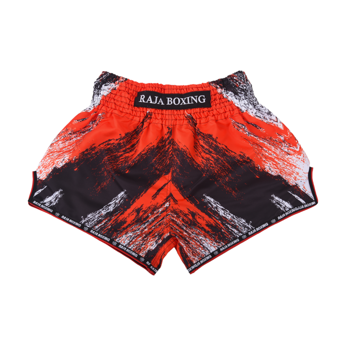 Raja Muay Thai Shorts — Red Brush (RK-12) — MMAGuy fight gear Phuket