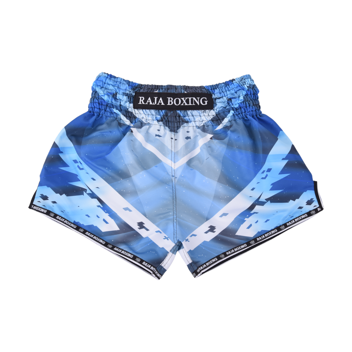 Raja Muay Thai Shorts — Blue Ice (RK-3) — MMAGuy fight gear Phuket