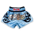 Raja Muay Thai Shorts — Tribal Sky — MMAGuy fight gear Phuket