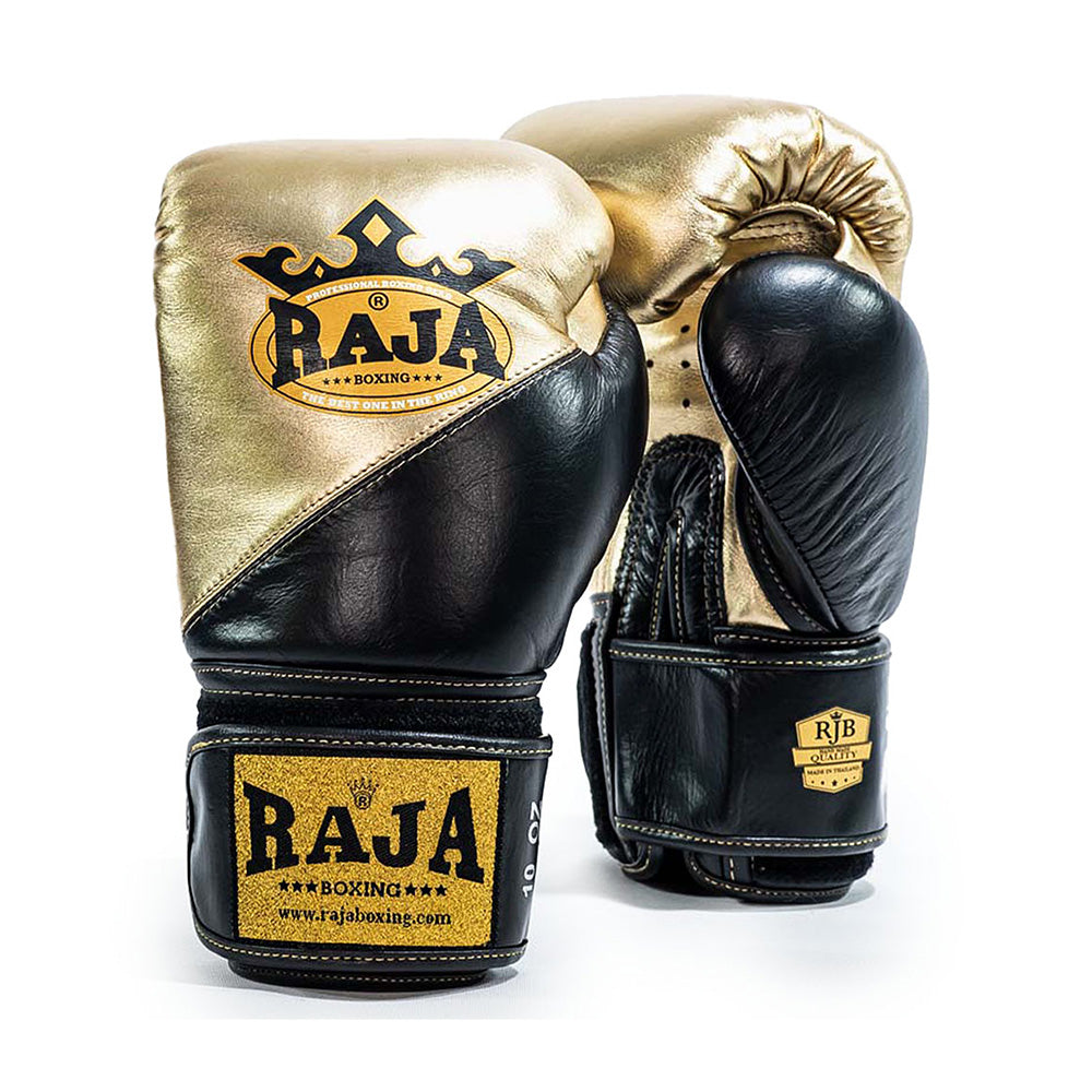 Raja Boxing Gloves — Air 2 Gold (RJB-S1A-GOLD) — MMAGuy fight gear Phuket