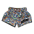 Raja Muay Thai Shorts — Skull Doodle (SP67-036) — MMAGuy fight gear Phuket
