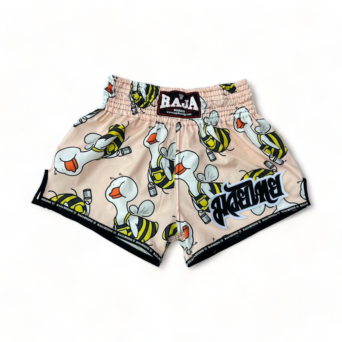 Raja Muay Thai Shorts — Duck And Bee (SP66-061) — MMAGuy fight gear Phuket