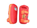 Raja Kicking Pads — Curved Extra Thick Red/Orange — MMAGuy fight gear Phuket