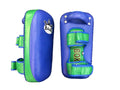 Raja Kicking Pads — Curved Extra Thick Blue/Green — MMAGuy fight gear Phuket