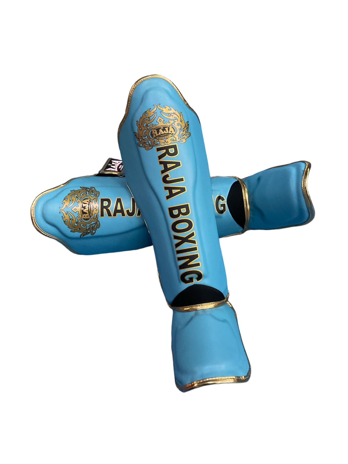 Raja Shin Guards — Sky Blue (LS-2) — MMAGuy fight gear Phuket