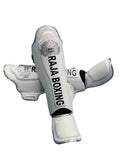 Raja Shin Guards — White (LS-2) — MMAGuy fight gear Phuket