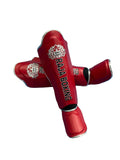 Raja Shin Guards — Slim Lightweight Red (LS-2) — MMAGuy fight gear Phuket
